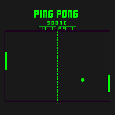 a ping pong game